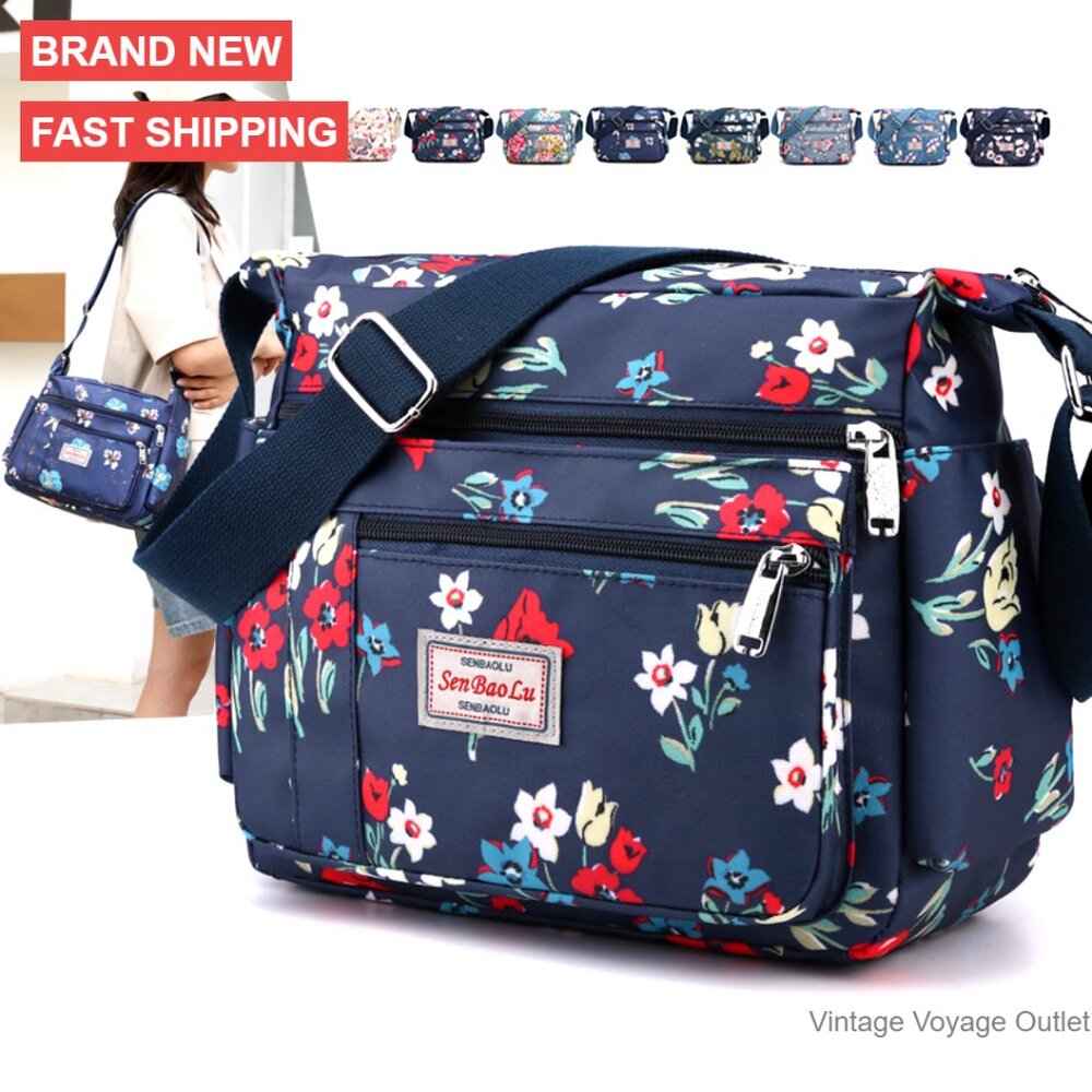 Lightweight Nylon Tote With Multiple Pockets, Adj… - image 7